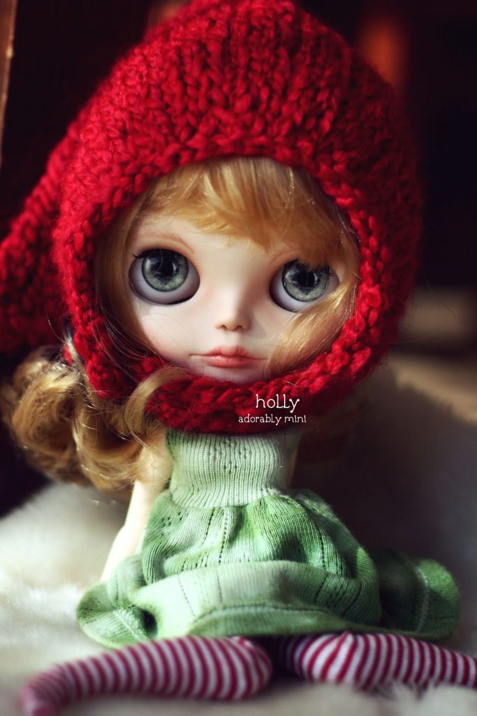 Custom Blythe Christmas doll Holly